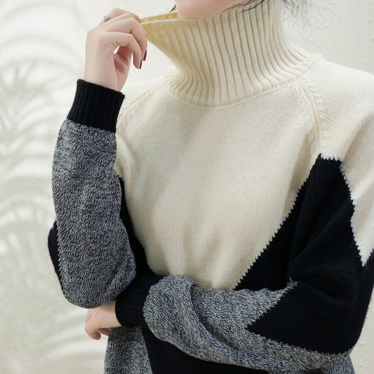 Suéter Cuello Alto de Lana Merino - Prenda Base Versátil