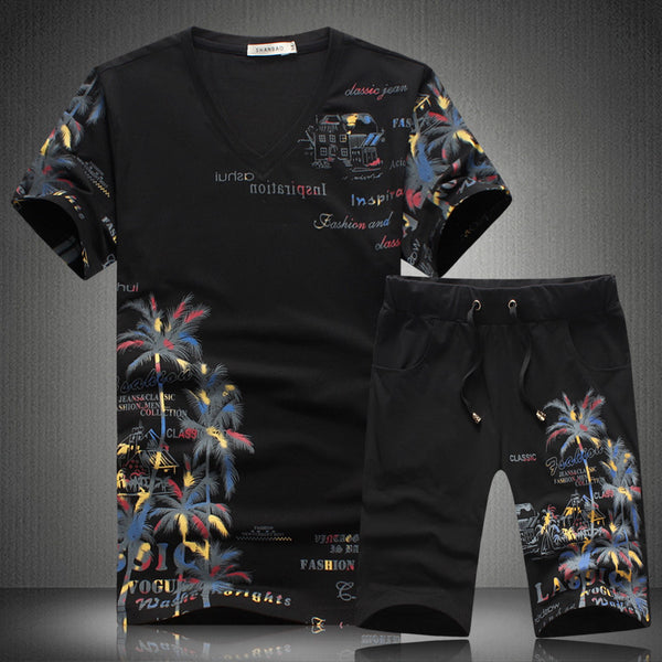 Conjunto Deportivo Casual para Hombre - Playera y Shorts Estampados