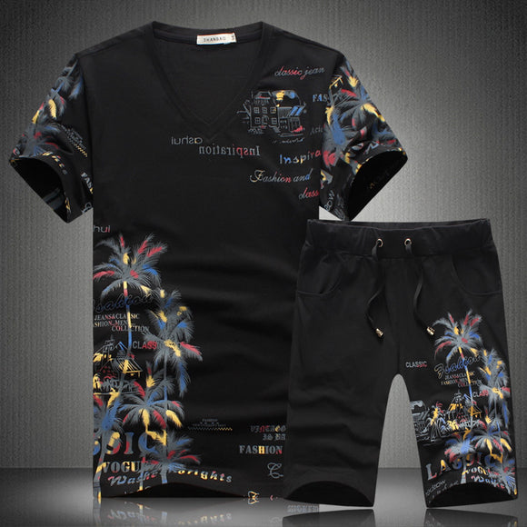 Conjunto Deportivo Casual para Hombre - Playera y Shorts Estampados