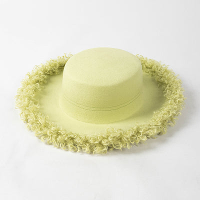 Sombrero de Lana Premium con Ala Rizada - Estilo Casual Invierno - Image 2