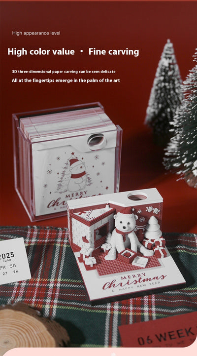 Calendario Navideño 3D con Papel Troquelado y Notas - Image 9