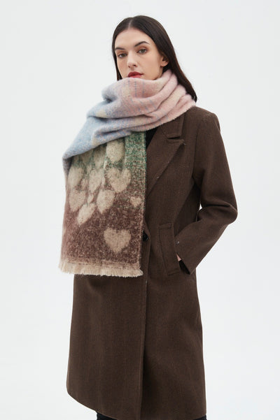 Cuello Térmico Jacquard con Diseño de Amor - Bufanda Versátil Europea - Image 17