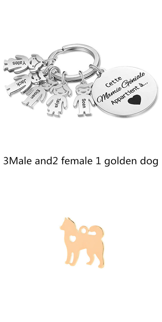 Llavero Personalizado Corazón Hueco Acero Inoxidable Diseño Cachorro - Image 25