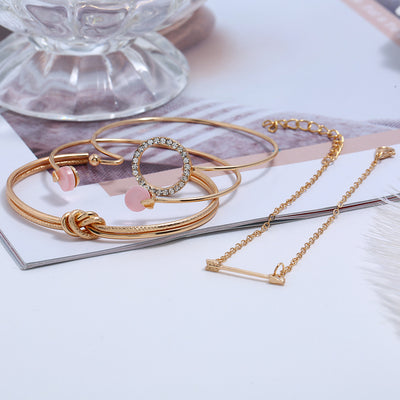 Pulsera de Diamante con Círculo Anudado y Flecha de Personalidad - Image 35