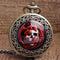 Reloj de Bolsillo Retro Clásico con Calavera de Cerámica Talla Grande