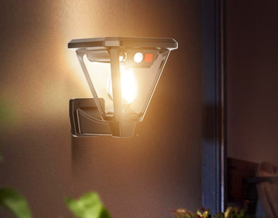 Lámpara Solar de Pared para Jardín con Toma de Corriente - Image 5