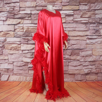 Vestido Africano Suelto de Lujo con Manga Murciélago y Abertura Alta - Image 23