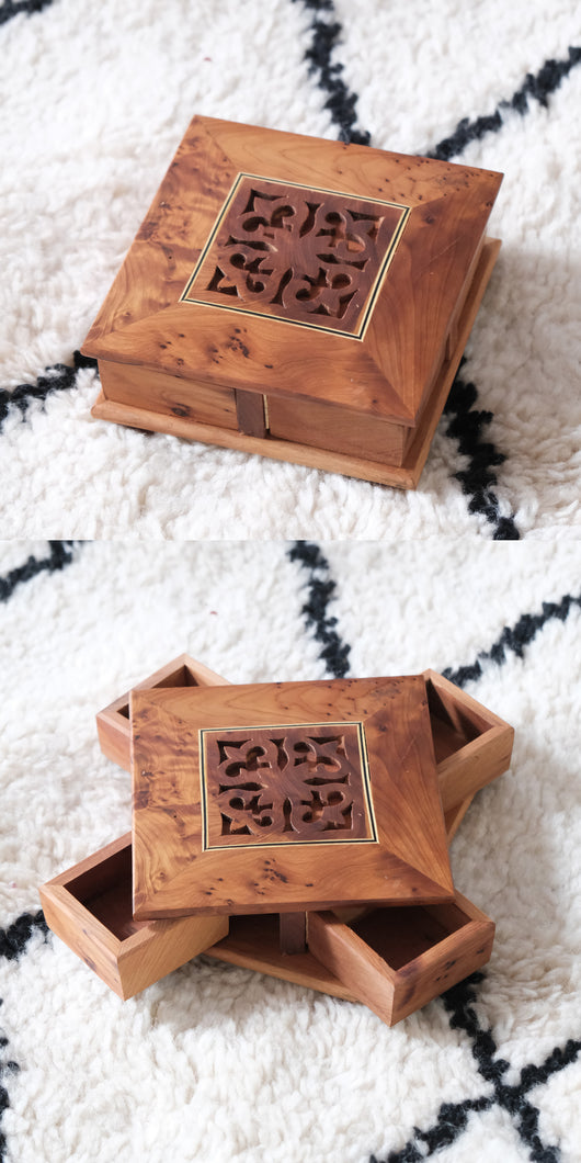 Caja Joyero Marrroquí Giratorio de Madera Artesanal - Image 15