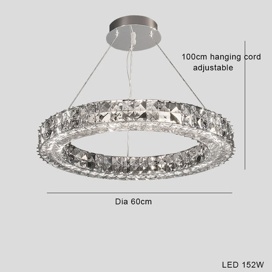 Lámpara de Araña LED Cristal Lujo Moderno Minimalista - Image 13