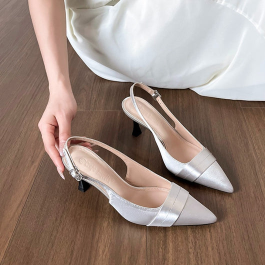Sandalias de Tacón Stiletto Punta Cerrada para Mujer - Image 4
