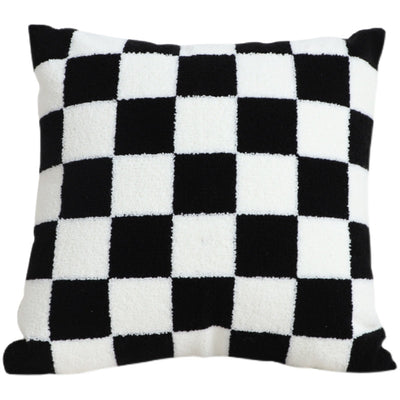 Cojín Decorativo Ajedrez Blanco y Negro para Sala - Image 11