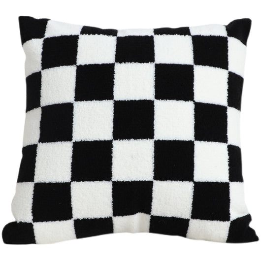 Cojín Decorativo Ajedrez Blanco y Negro para Sala - Image 11