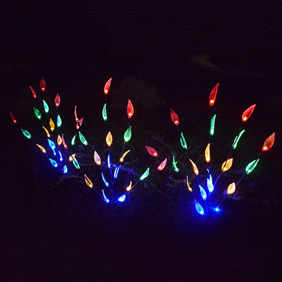 Luces LED Solares Impermeables para Jardín en Forma de Hojas - Image 7