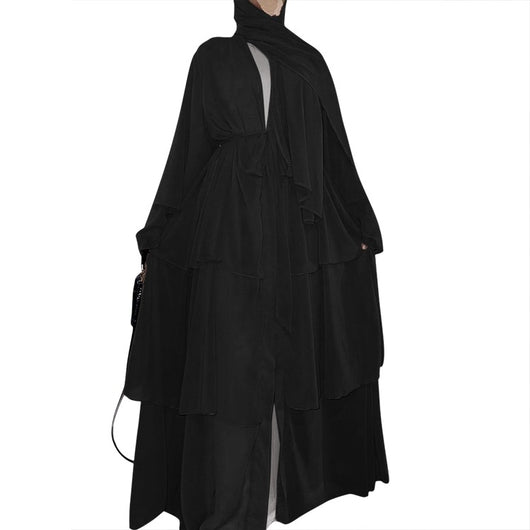 Cardigan Elegante de Tres Capas en Chifón - Estilo Europeo y Americano - Image 3