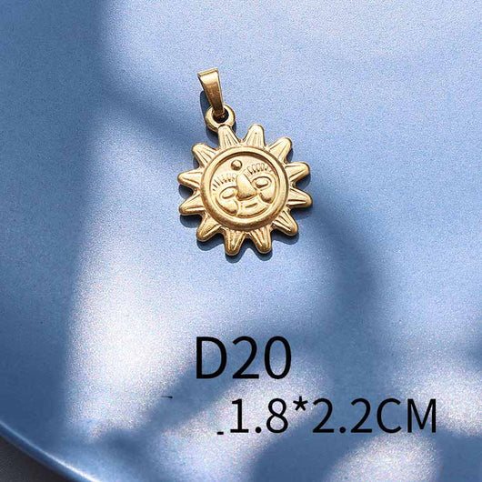 Dije Estrella de Mar Luna en Acero Titanio - Image 23