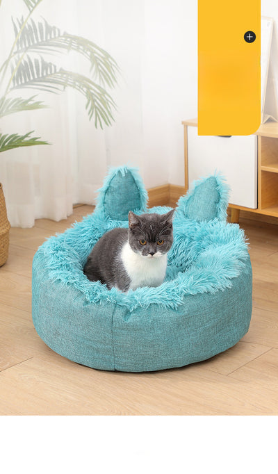 Cama Felpa Cómoda para Gatos y Perros - Casa Cama Plush Interior - Image 16
