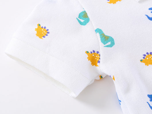Camisa Infantil de Cuello Solapa y Manga Corta - Image 13