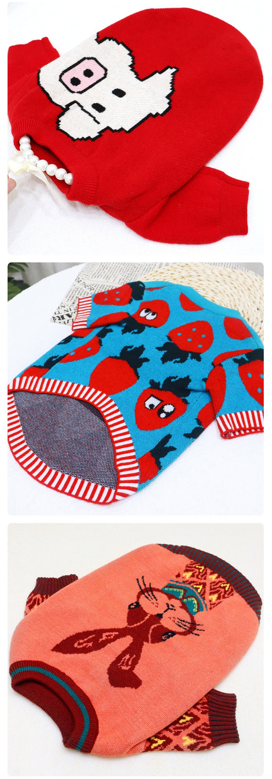 Suéter Otoño Invierno para Perros - Diseño Cartoon Toro Aero Botones - Image 9