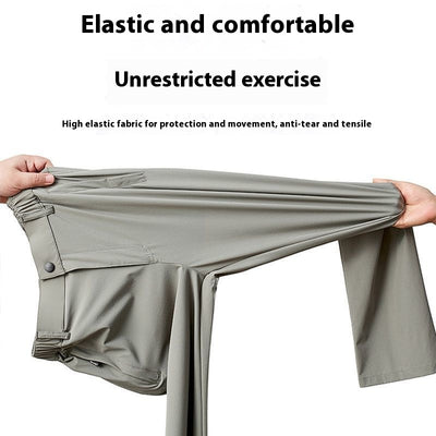 Pantalones Rectos Holgados Ice Silk para Hombre - Image 5