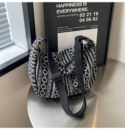 Bolso Bandolera Étnico Dumpling de Gran Capacidad - Estilo Moderno para Mujer - Image 11