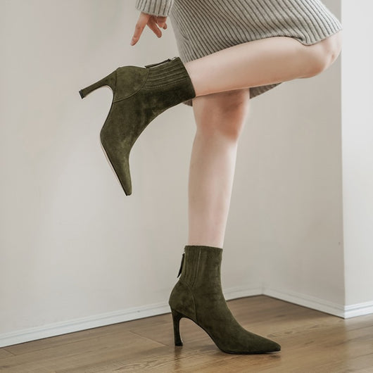 Botines Stiletto Puntiagudos para Mujer - Elegancia y Estilo - Image 10