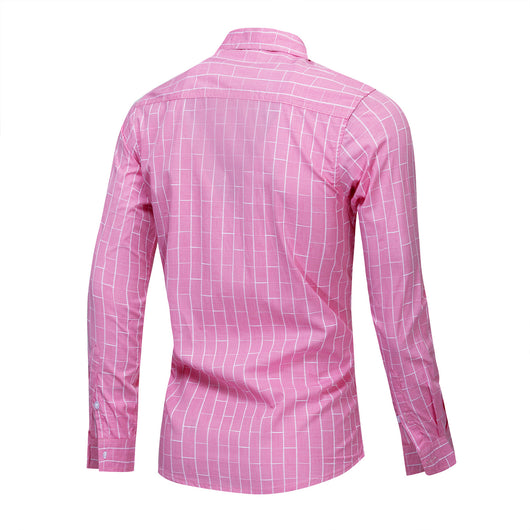 Camisa de Algodón a Cuadros con Combinación de Colores - Image 3