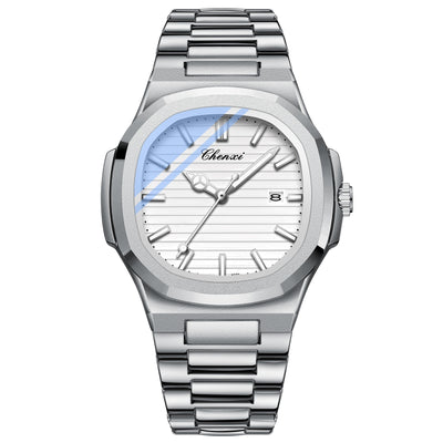 Reloj de Pareja Chenxi Acero Inoxidable Luminoso Resistente al Agua - Image 7