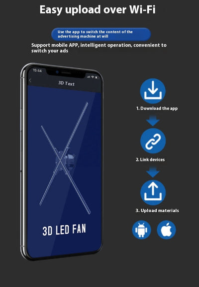 Proyector Holográfico 3D de Pantalla Rotativa Inteligente sin Lentes - Image 9