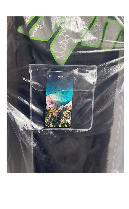 Impermeable Transparente Grueso con Patrón de Lichi - Image 9