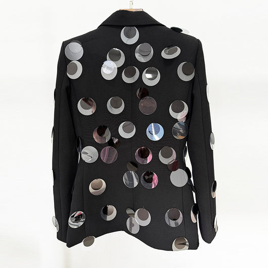 Blazer de Botones con Detalles de Lentejuelas - Image 4