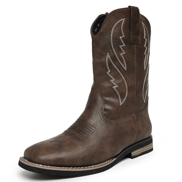 Bota Vaquera Retro Otoño Invierno - Estilo Western Clásico