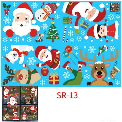 Pegatinas Navideñas Estáticas para Ventana - Copos de Nieve Decorativos - Image 31
