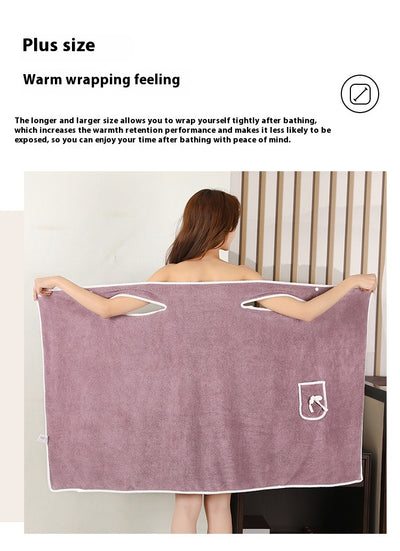 Falda Toalla de Baño Ajustable con Tirantes - Microfibra Coral - Image 13