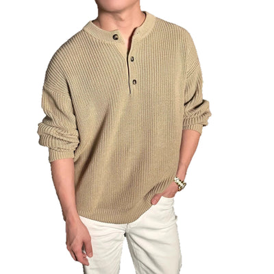 Suéter Grueso Liso para Hombre - Otoño Invierno - Image 4