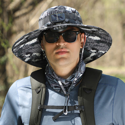 Gorro Ventilador Solar con Ala Ancha Recargable - Image 13