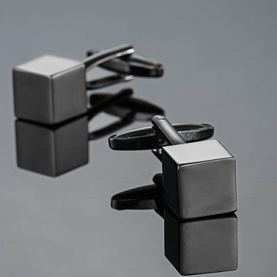 Gemelos Vintage con Patrón Esmaltado - Colección Cube Artesanal - Image 3