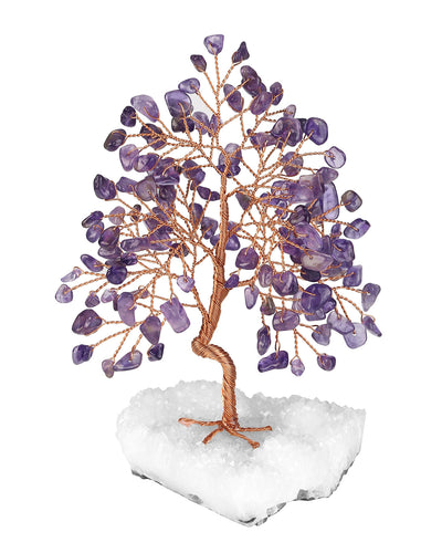 Árbol de Cristal Blanco Miniatura con Base de Grava - Adorno Decorativo - Image 3