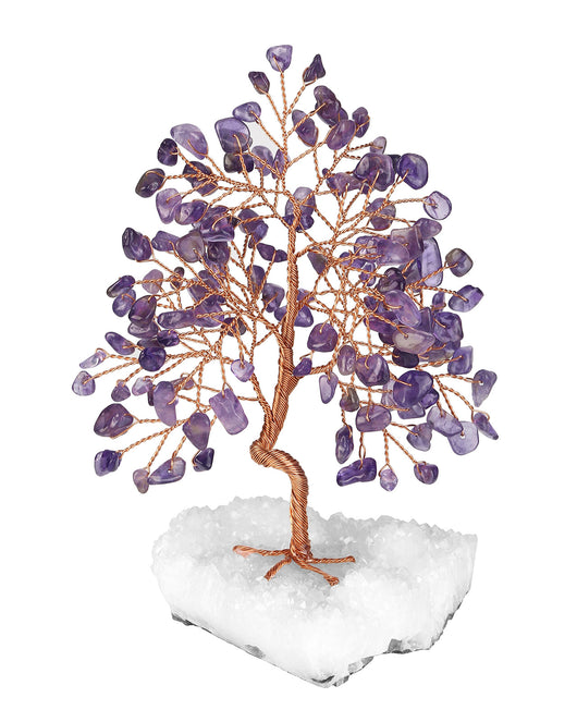 Árbol de Cristal Blanco Miniatura con Base de Grava - Adorno Decorativo - Image 3