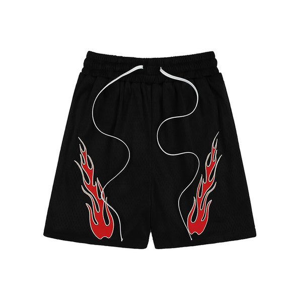 Shorts Casuales para Hombre con Bordado de Llama Estilo Americano - Image 4