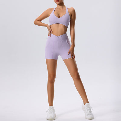 Shorts Deportivos Ajustados de Secado Rápido para Yoga y Running
