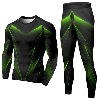 Conjunto Deportivo de Compresión para Hombre - Pantalón y Playera Térmica para Invierno - Image 6