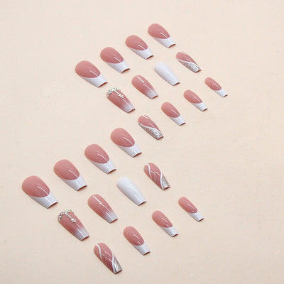 Stickers de Uñas Francesas Blancas Medianas - Image 11