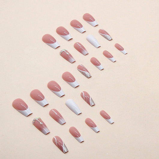 Stickers de Uñas Francesas Blancas Medianas - Image 11