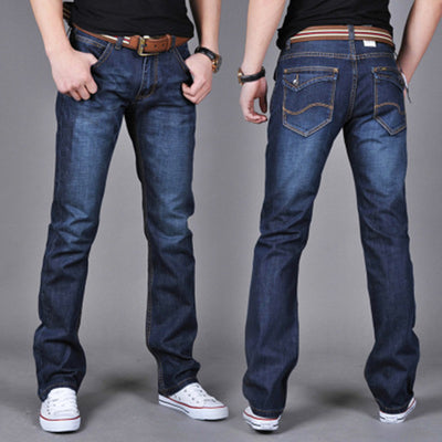 Pantalones Vaqueros Rectos para Hombre - Diseño Moderno y Versátil - Image 9