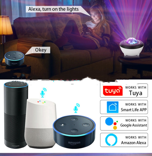 Luz Proyectora Aurora Boreal con Control por Voz Tuya Smart - Image 5