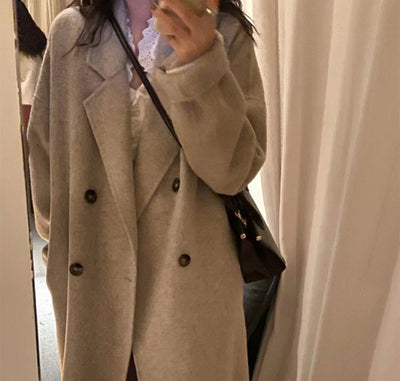 Abrigo de Lana Grueso para Mujer en Talla Pequeña - Image 13