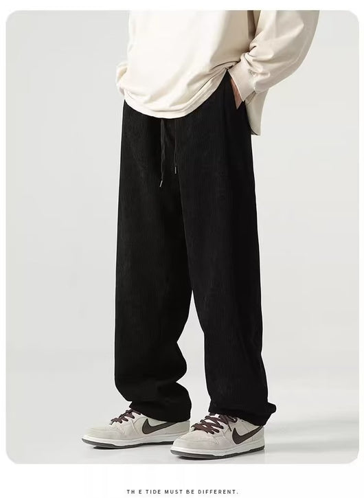 Pantalones de Pana Rectos Anchos con Forro Polar - Pantalones Casuales Cómodos - Image 8