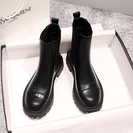 Botas de Plataforma en Cuero Estilo Británico para Mujer - Image 15