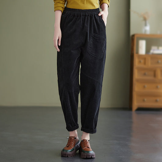 Pantalones Casual de Pana Slim Fit Multiuso - Image 11