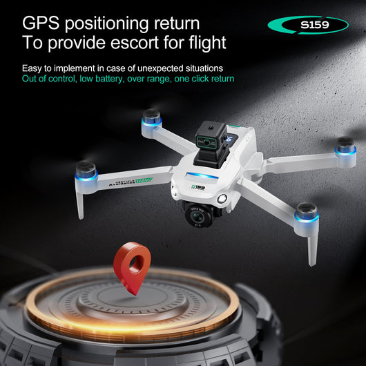 Dron GPS con Pantalla HD, Vuelo Automático y Retorno Inteligente S159 - Image 18